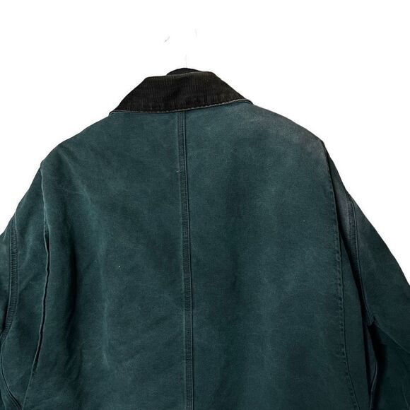 VTG USA Carhartt Quilt Lined Green Coat XL - Picture 6 of 9